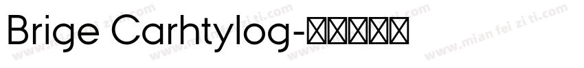Brige Carhtylog字体转换